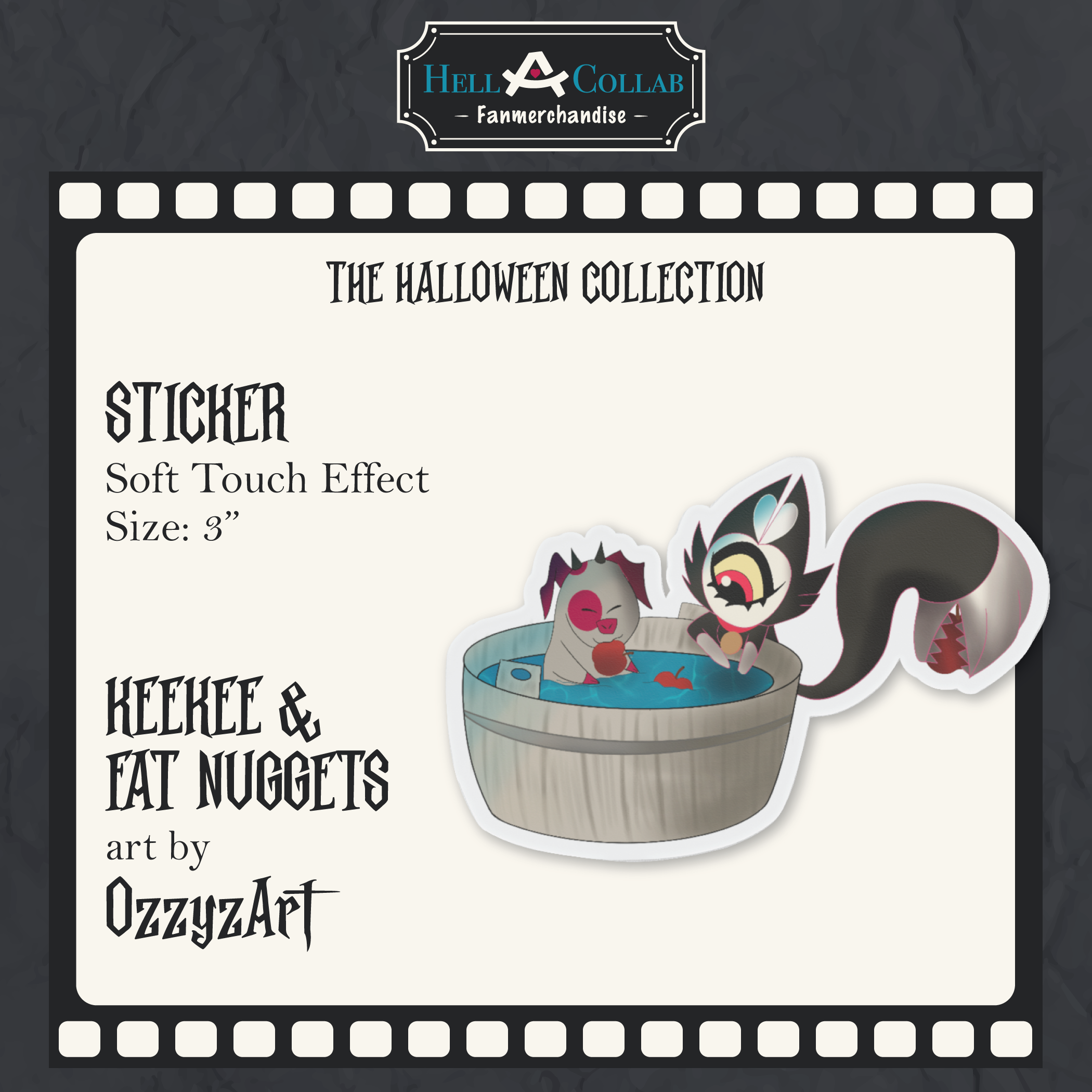 Fat Nuggets & KeeKee-Sticker-Hellacollab Halloween Collection