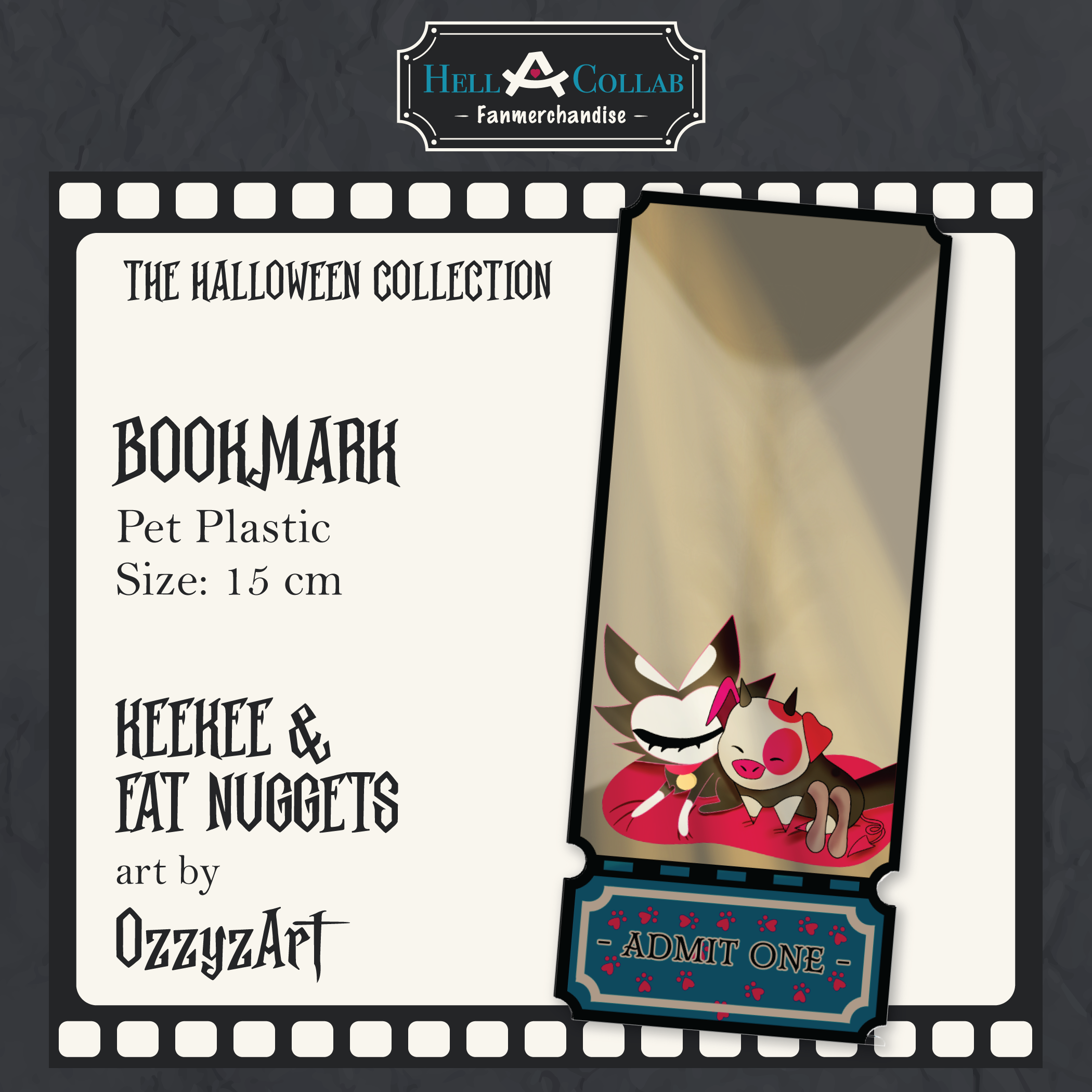 Fat Nuggets & Keekee-Bookmark-Hellacollab Halloween Collection