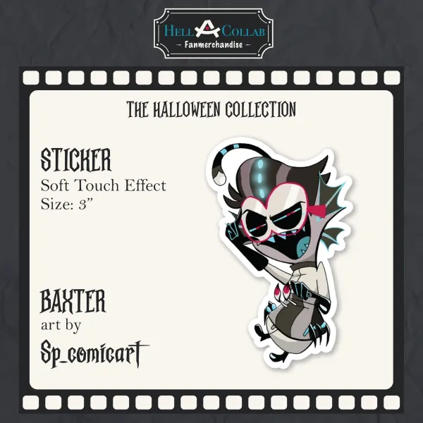 Baxter - Die Cut Stickers - Hellacollab Halloween Collection