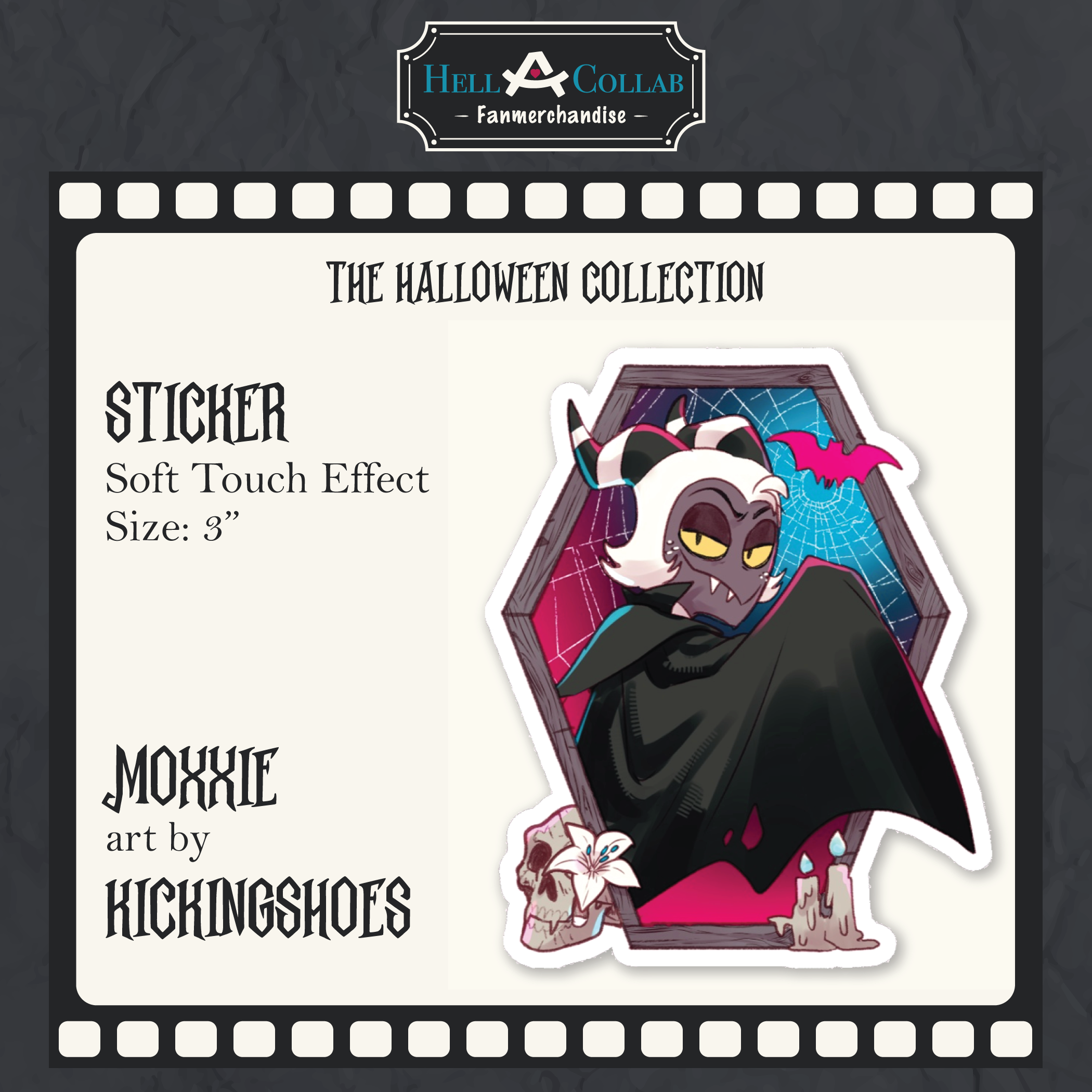 Moxxie Sticker Halloween Hellacollab