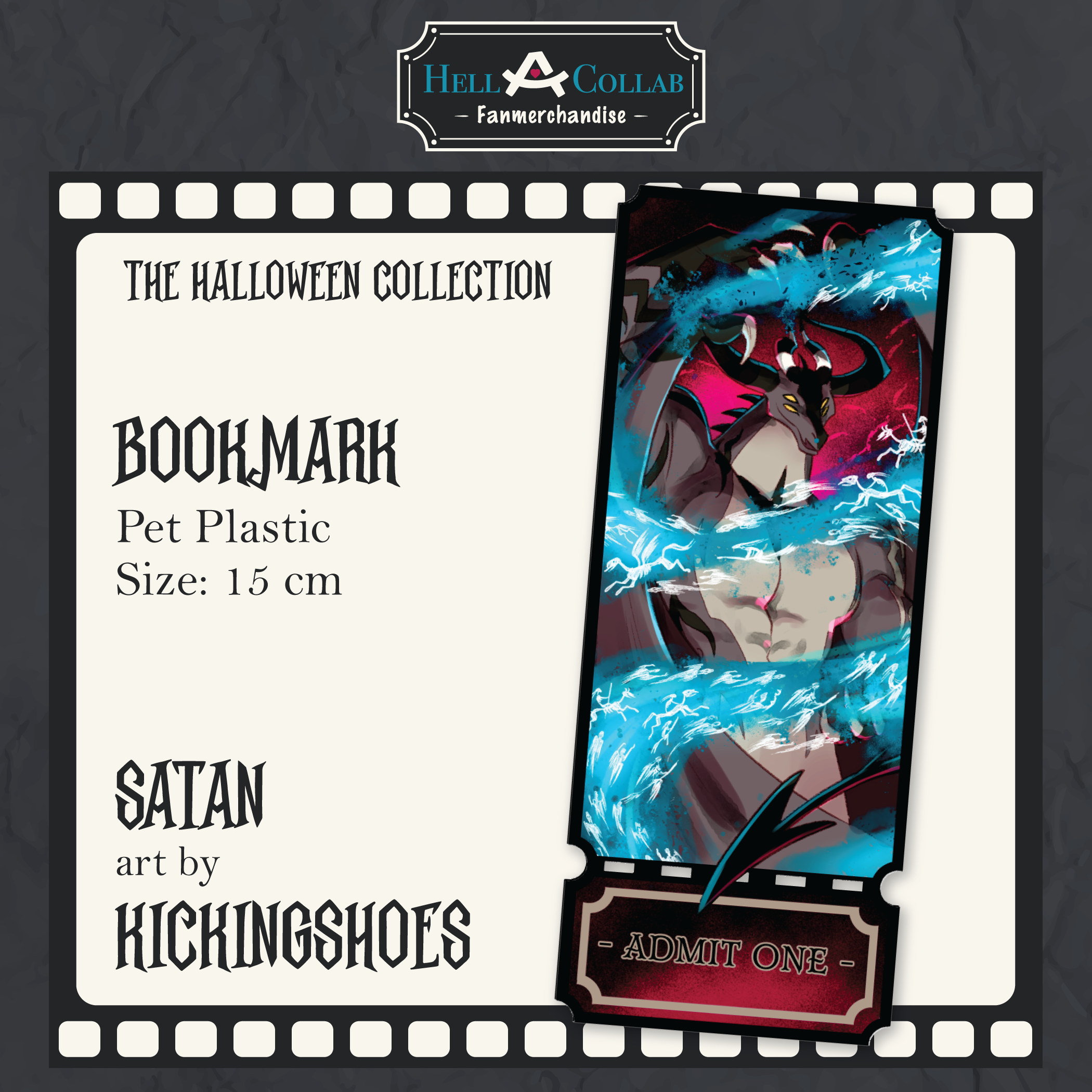 Satan Bookmark Halloween Hellacollab 