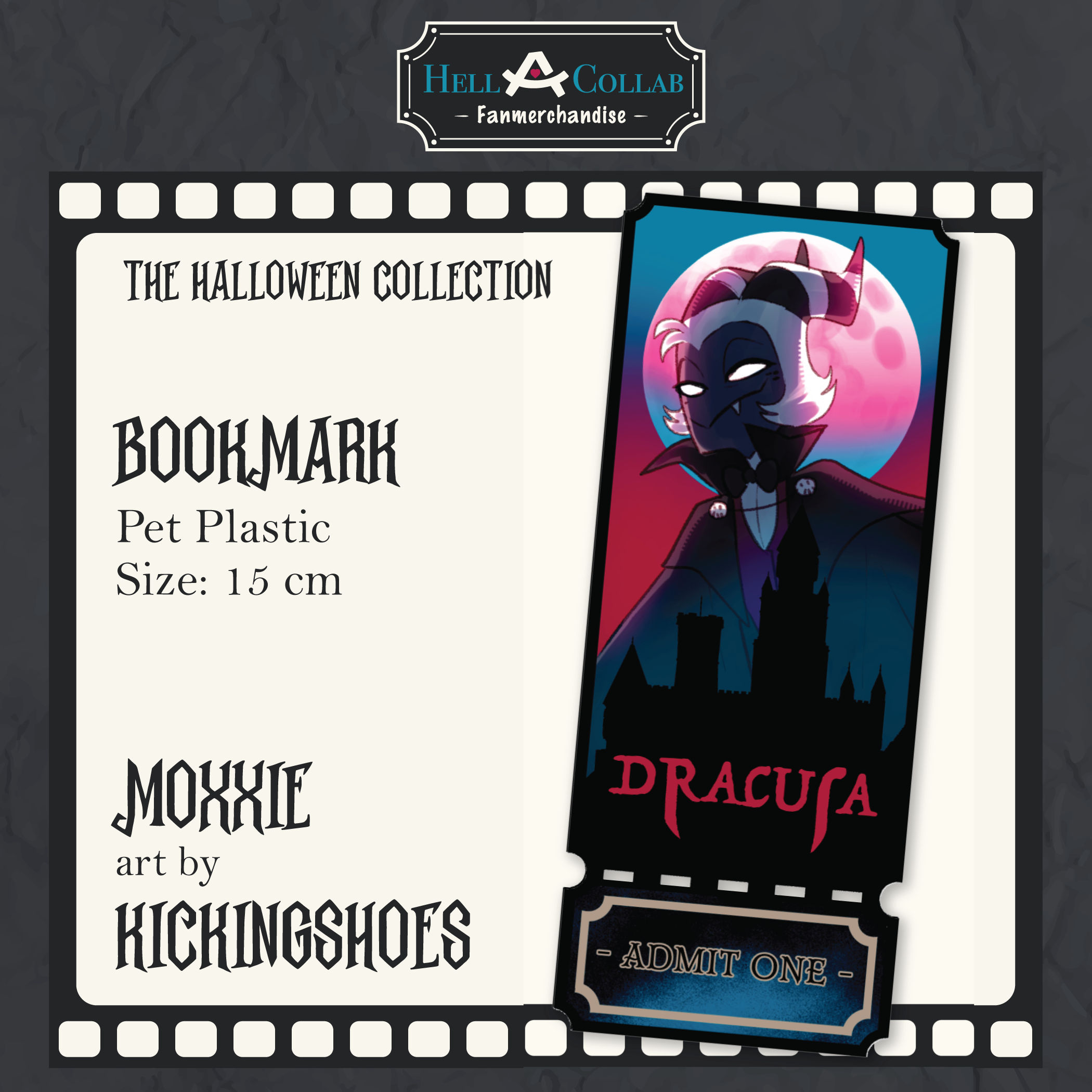 Moxxie Bookmark Halloween Hellacollab 