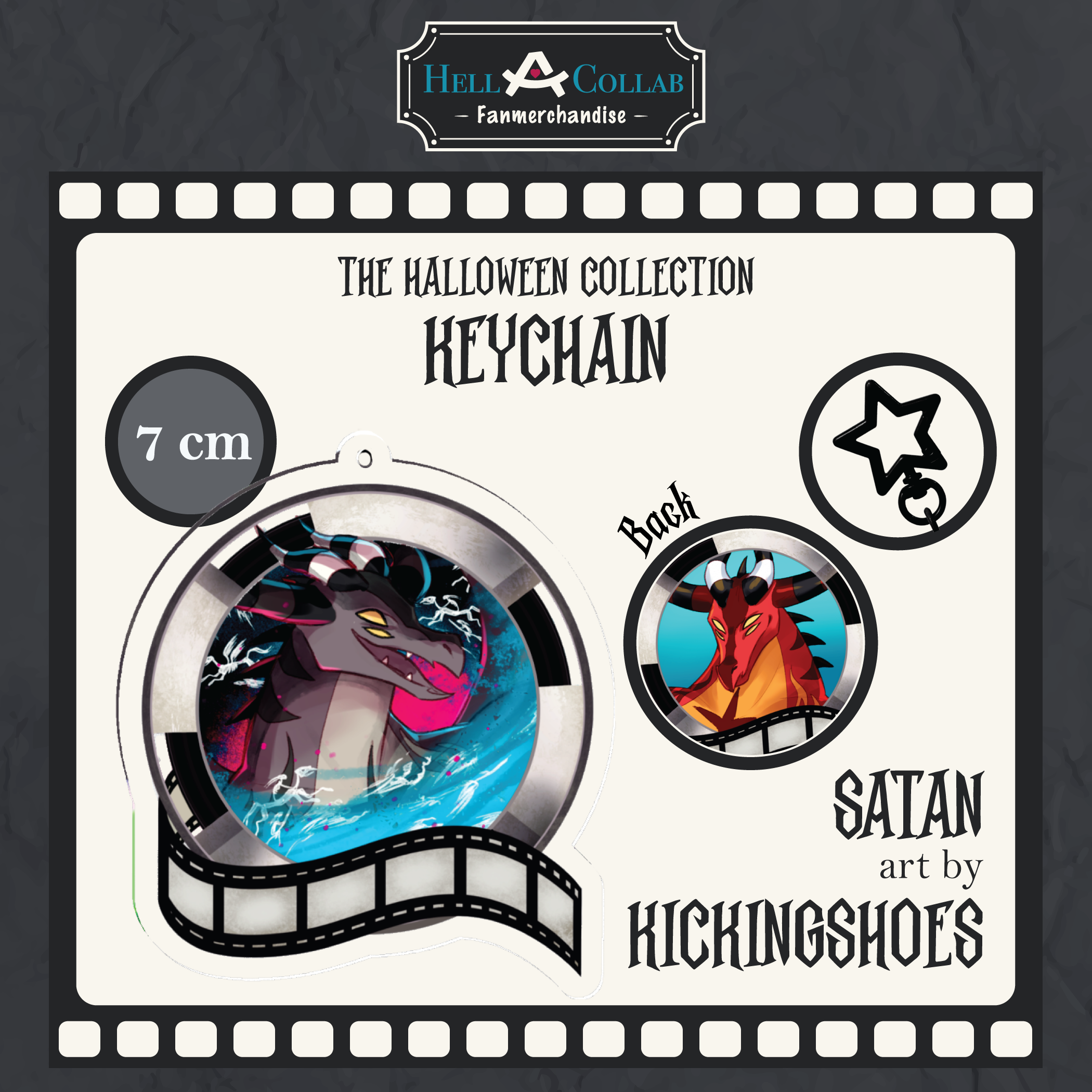 Satan Keychain Halloween Hellacollab 