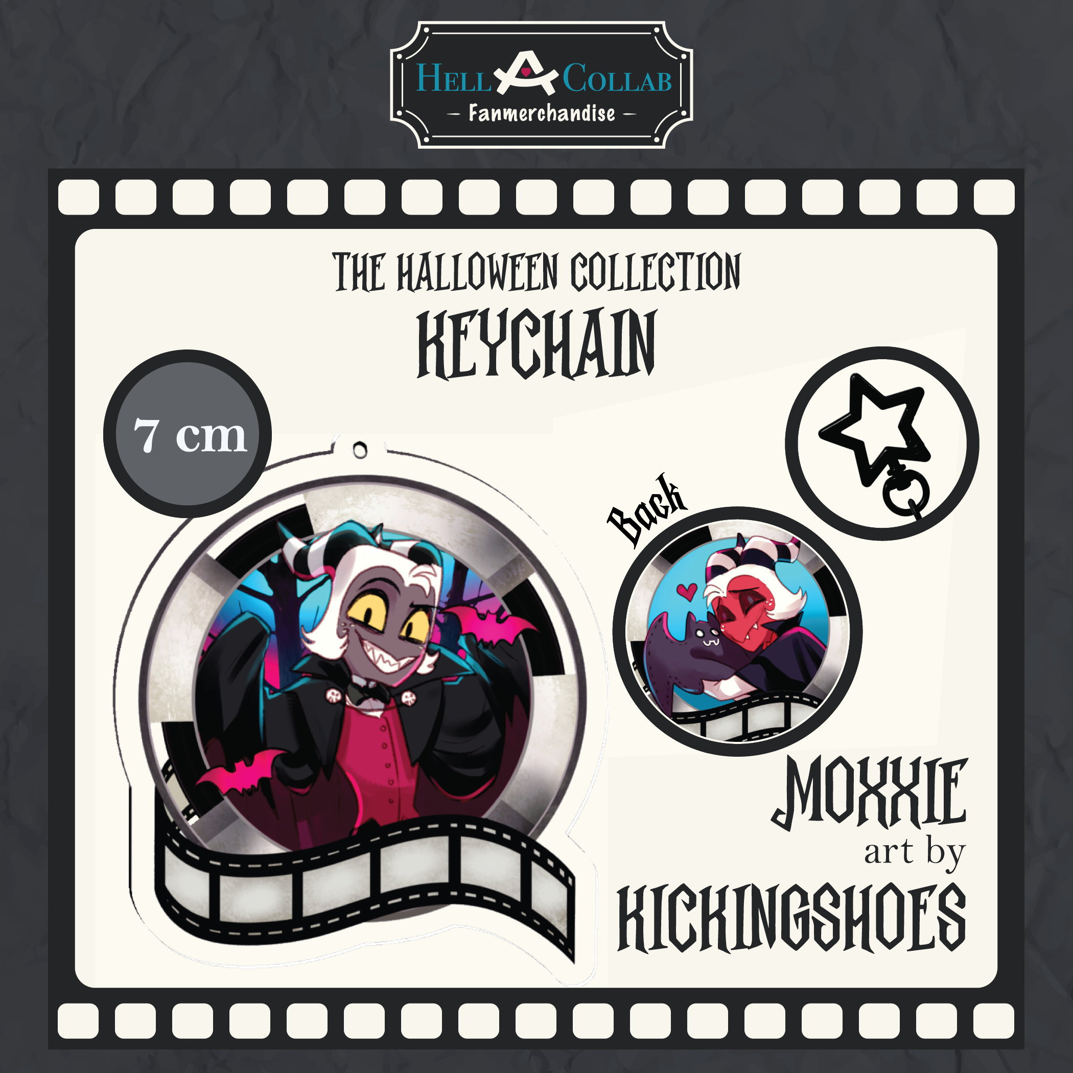 Moxxie Keychain Halloween Hellacollab