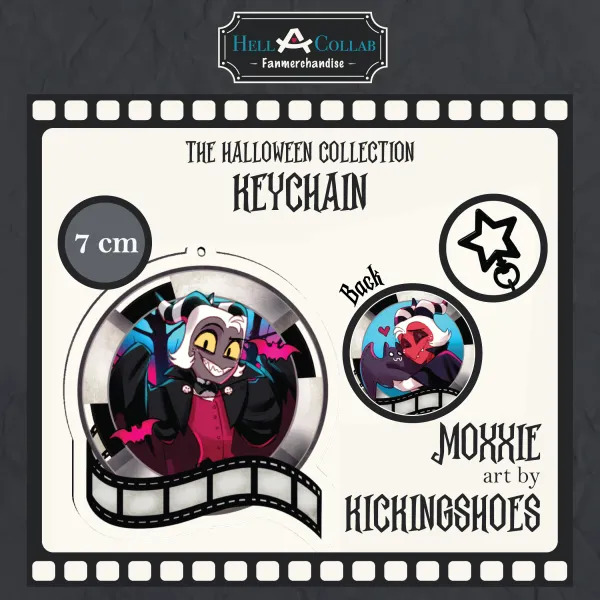 Moxxie Keychain Halloween Hellacollab
