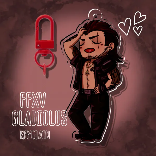 Gladiolus Keychain - Final Fantasy XV