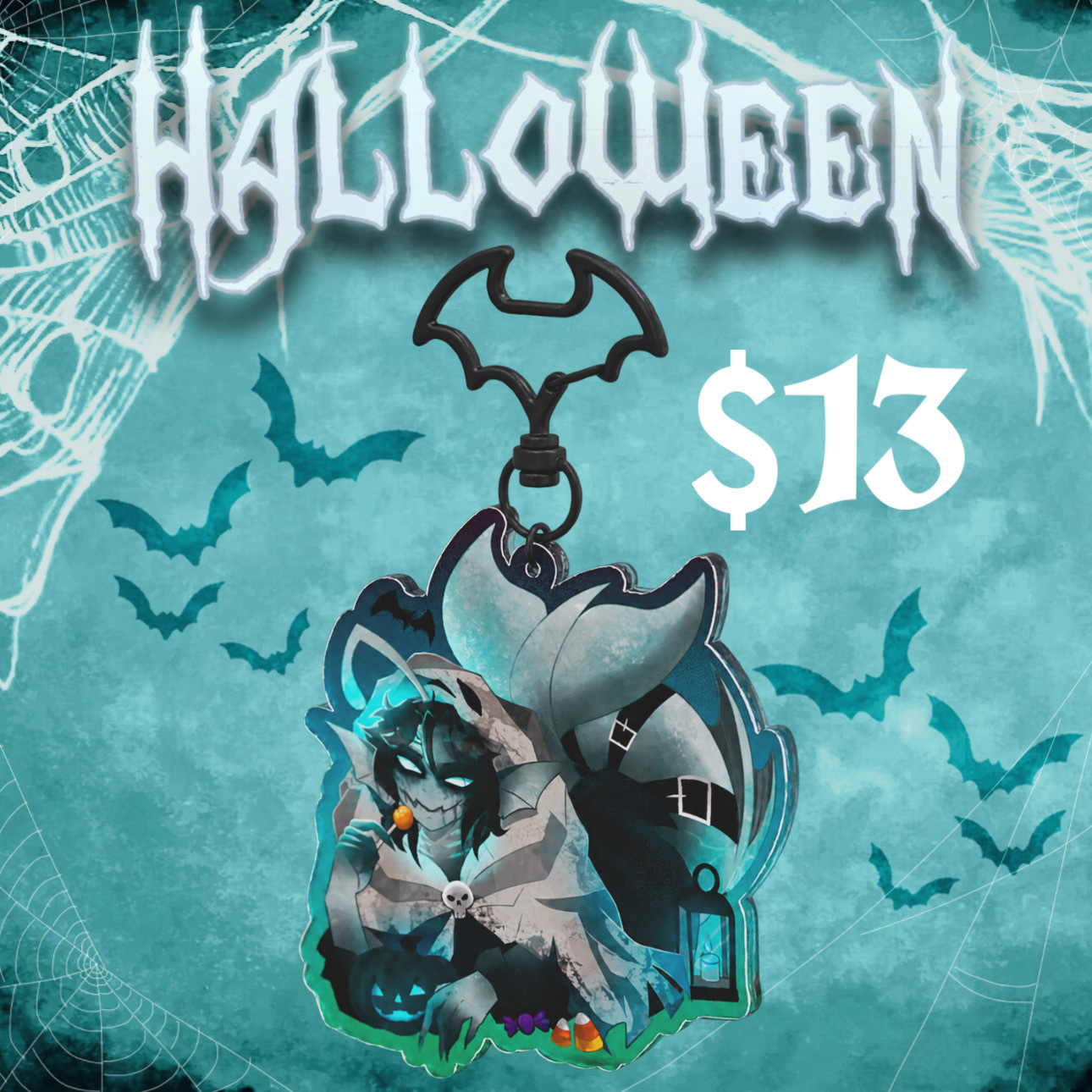 Halloween Sebastian Solace Pressure Keychain 8 cm