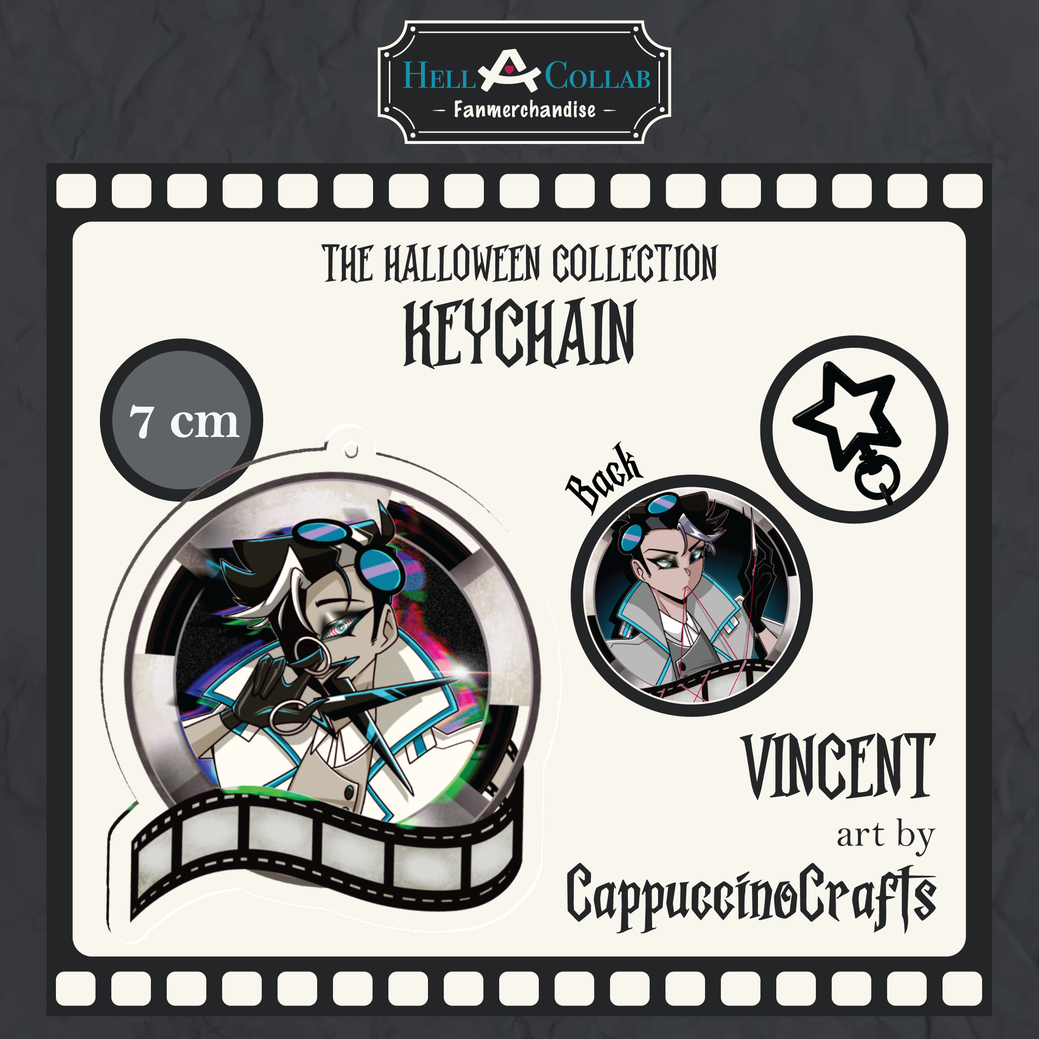 Vincent || Keychain|| Hellacollab Halloween Collection