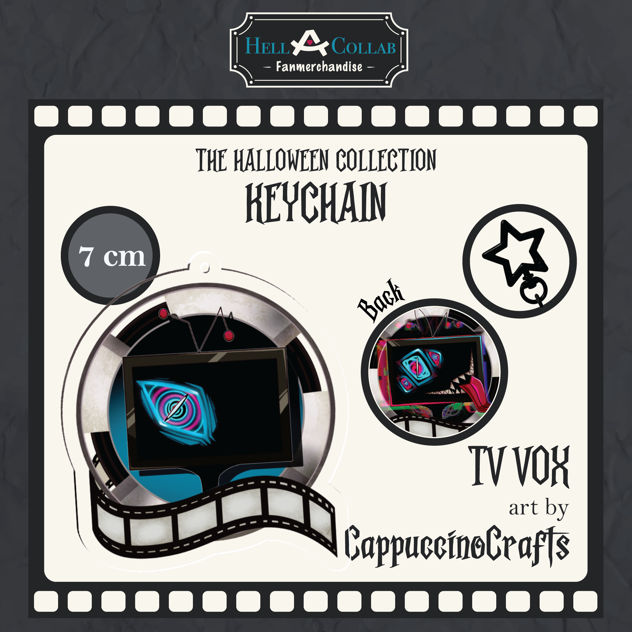 TV Vox || Keychain || Hellacollab Halloween Collection