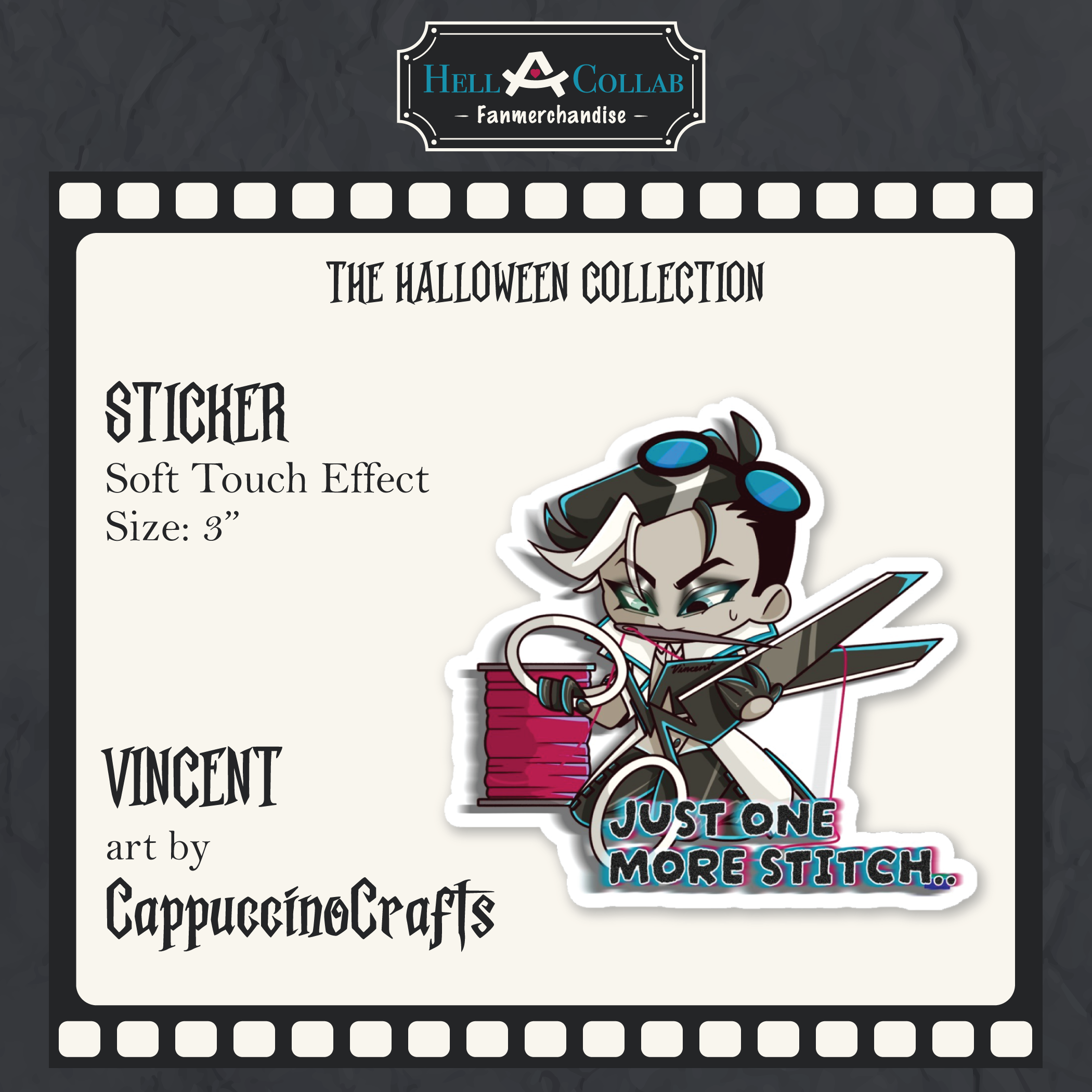Vincent || Sticker || Hellacollab Halloween Collection