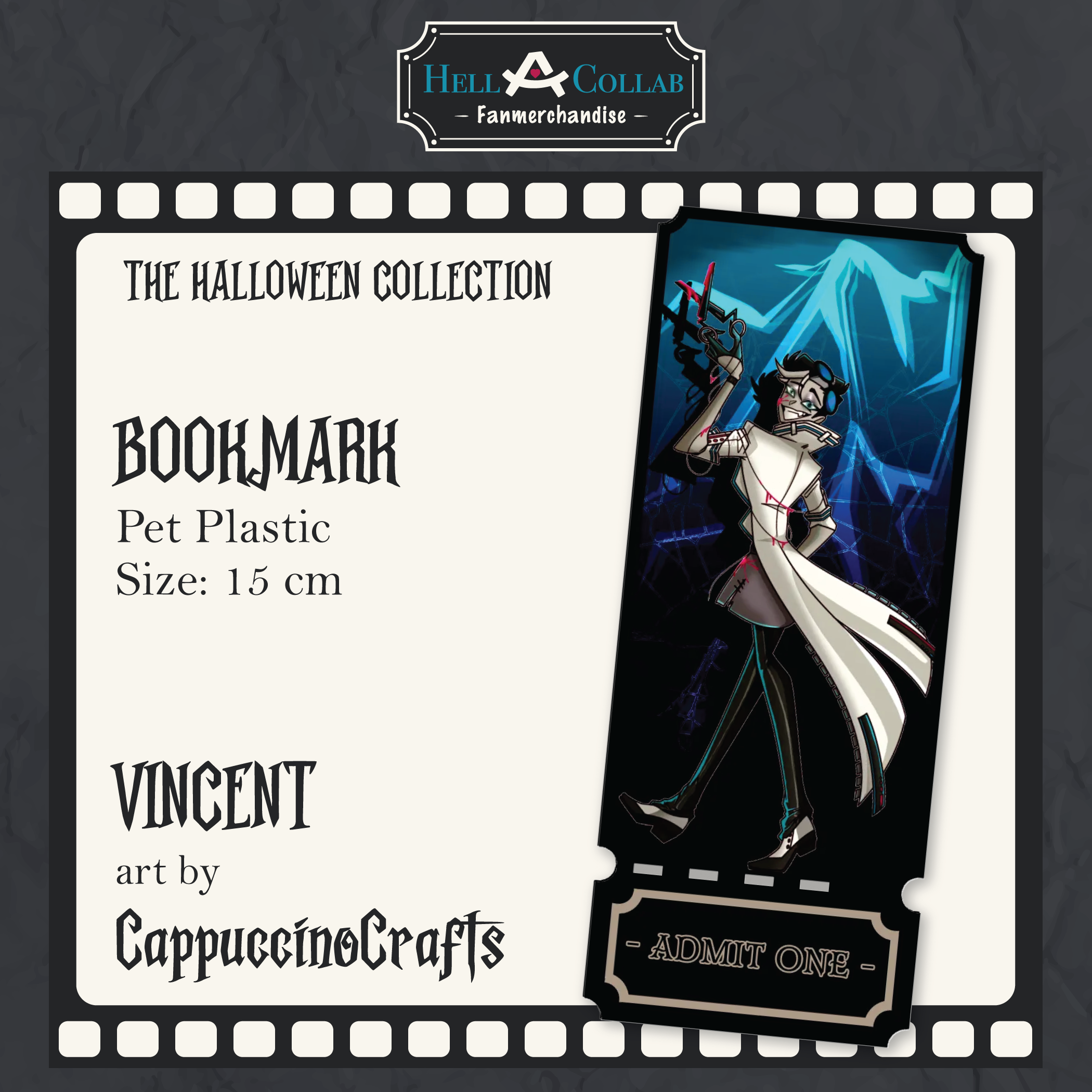 Vincent || Bookmark || Hellacollab Halloween Collection