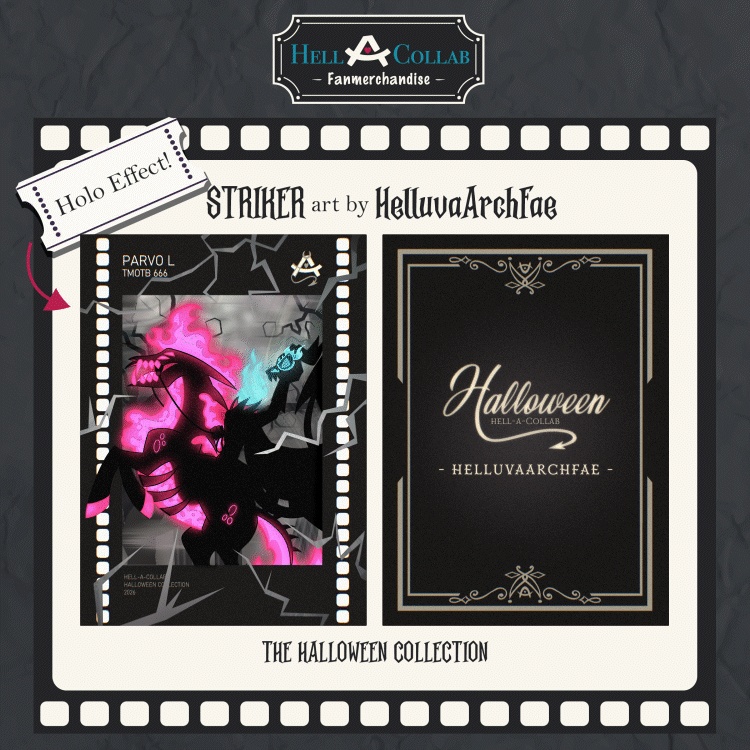 Striker - Holographic Photocard - Hellacollab Halloween Collection