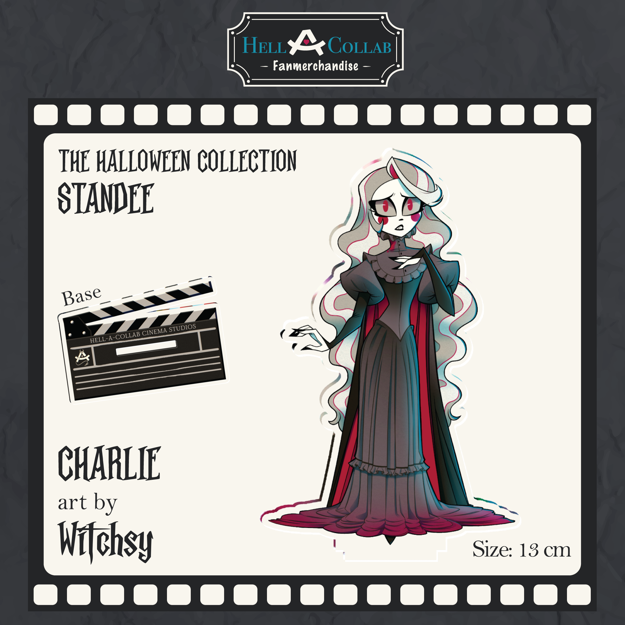 Charlie - Clear Acrylic Standee - Hellacollab Halloween Collection