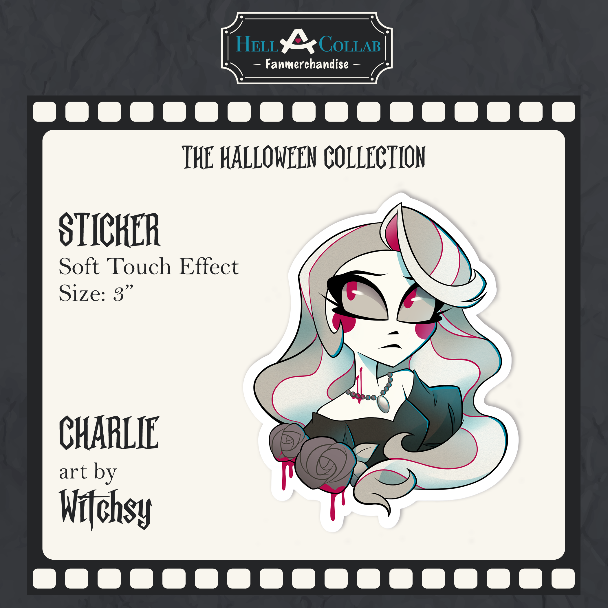 Charlie - Die Cut Sticker - Hellacollab Halloween Collection