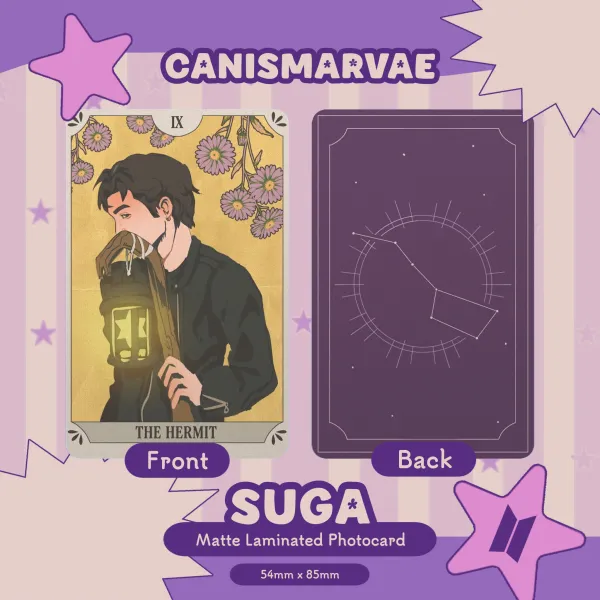 BTS SUGA Tarot Matte Laminated Photocard