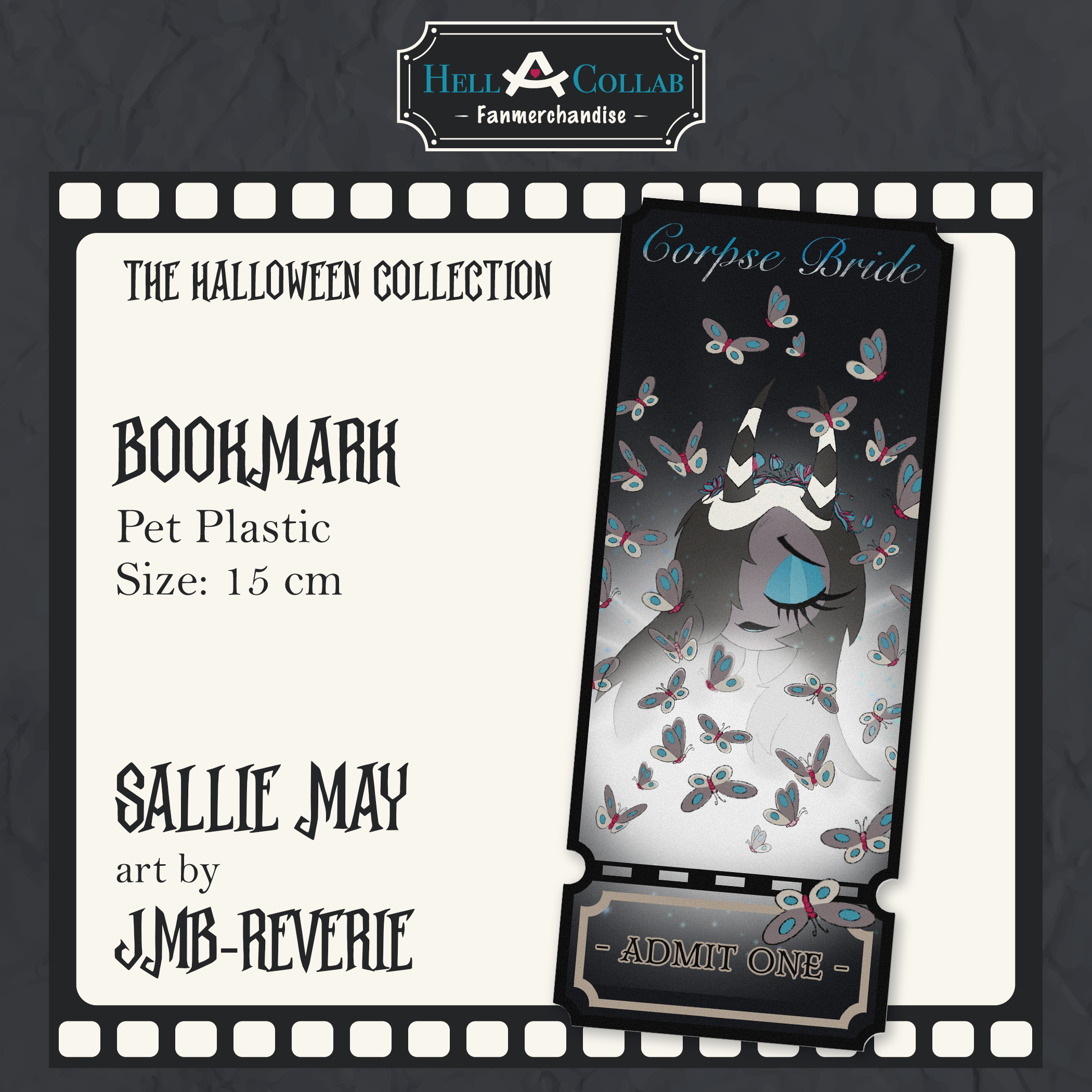Sallie May Halloween Collab PET Plastic Bookmark