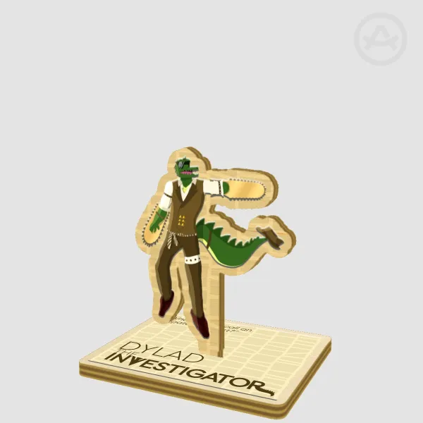 Dylad - The Investigator - Wood Standee