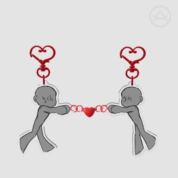 YCH Couple/Friend connection keychain