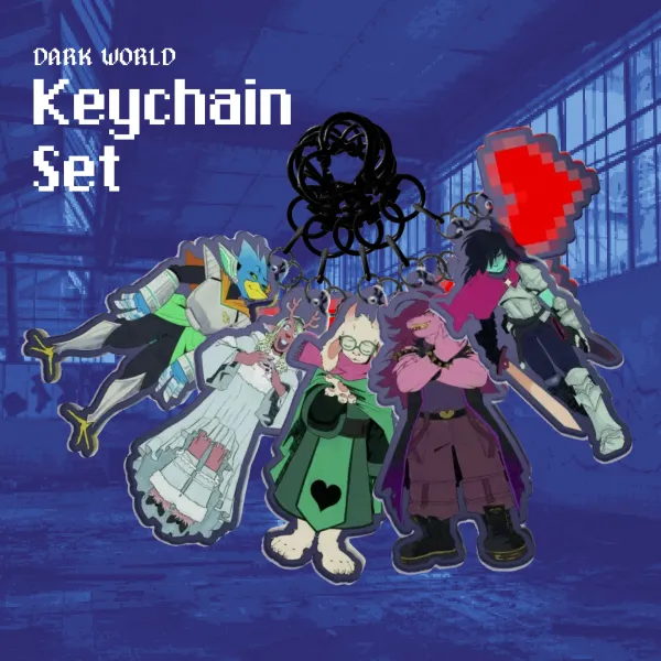 Dark World Keychain Set [Deltarune]