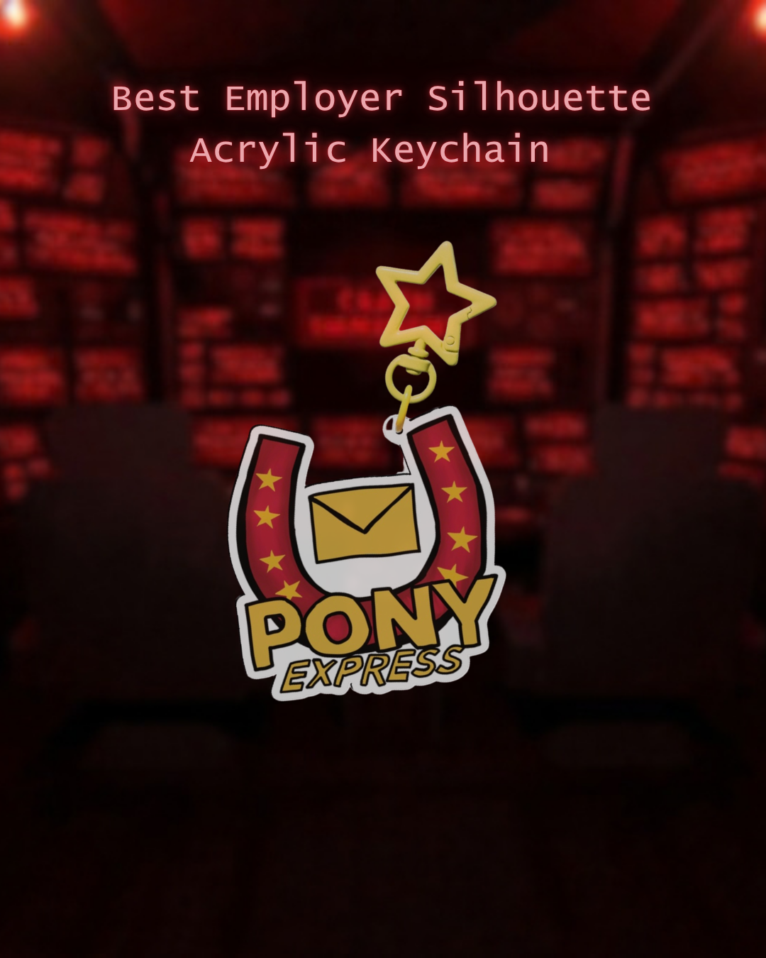 Best Employer Silhouette Acrylic Keychain