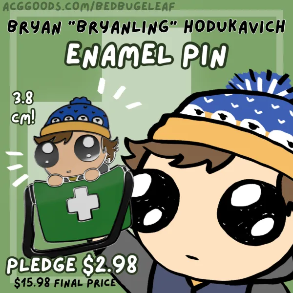 Bryan "Bryanling" Hodukavich Enamel Pin - Resident Evil