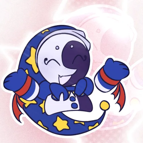 FNAF Moon Glossy Die Cut Stickers