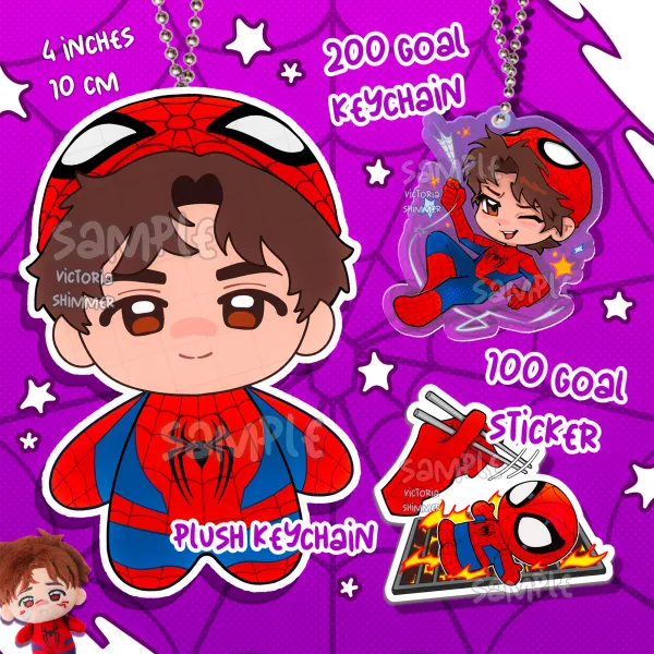 Smiley Peter Plush Keychain