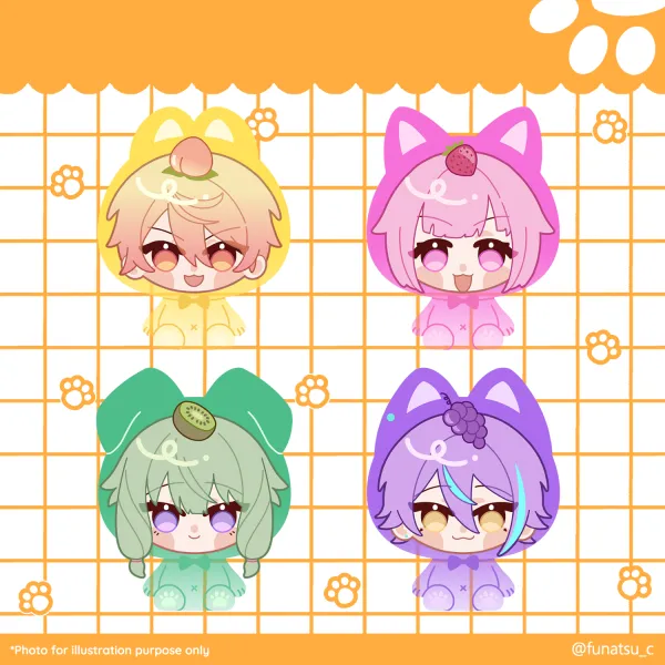 "Fruity Gummy" Wonderlands x Showtime Acrylic Standees Set