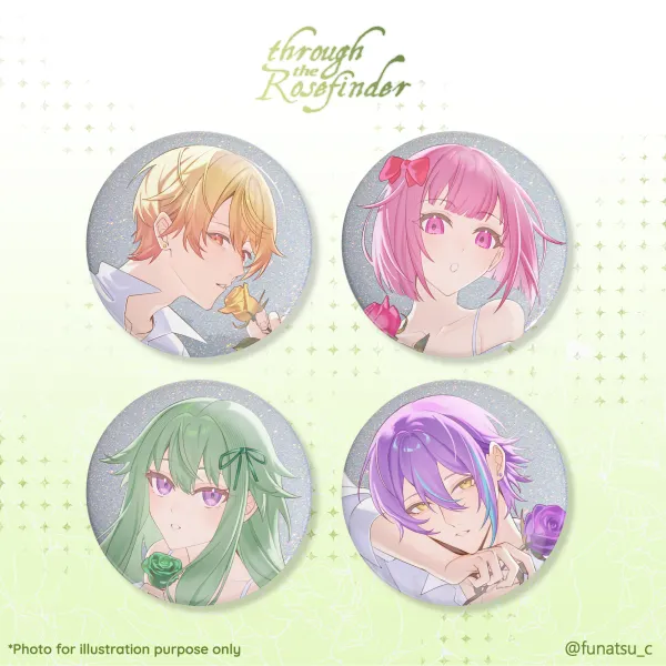 "Through the Rosefinder" Wonderlands x Showtime Holographic Badges Set