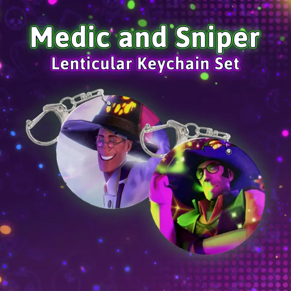 Medic and Sniper Lenticular Keychains Set