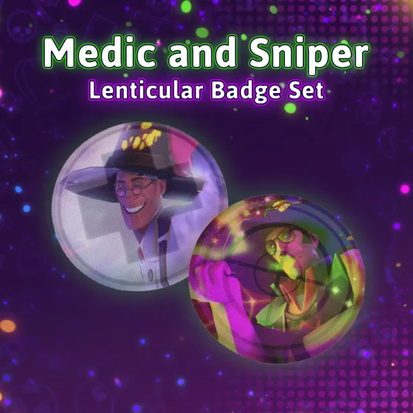 Medic and Sniper Lenticular Badges Set