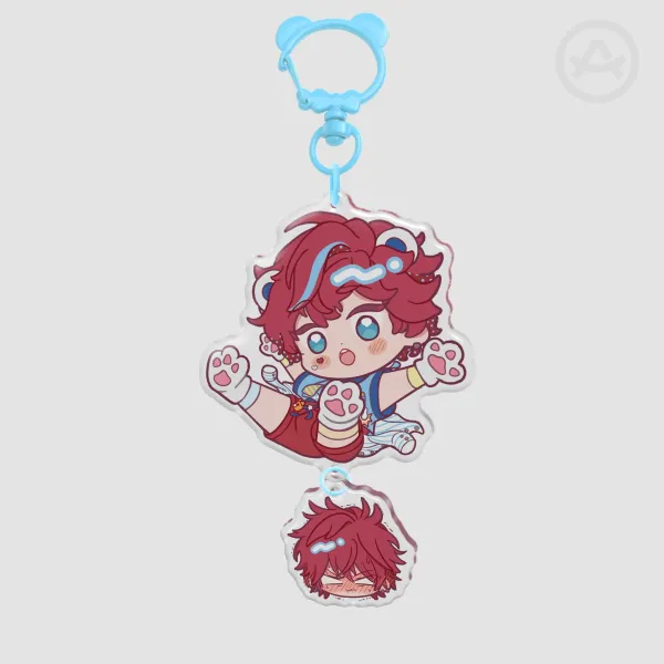 Hiiro Amagi - KumaKuma ResQ Epoxy Clear Acrylic Keychain
