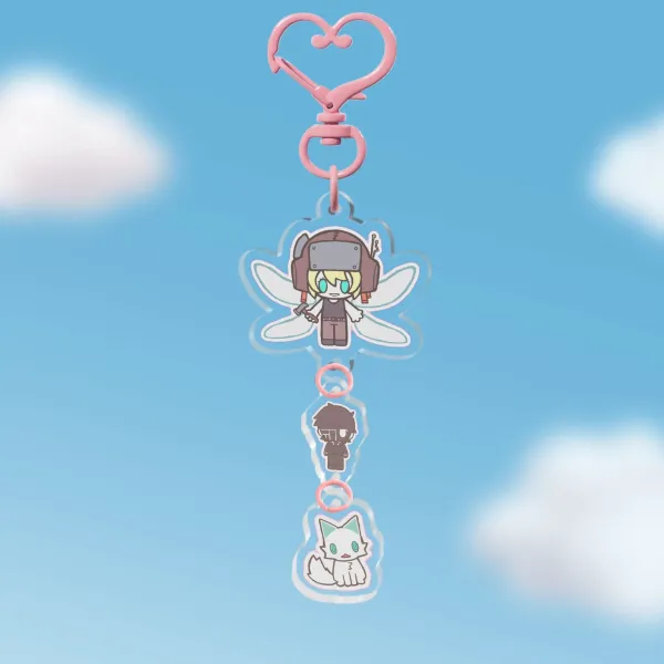 Psychopomp cuties galore keychain