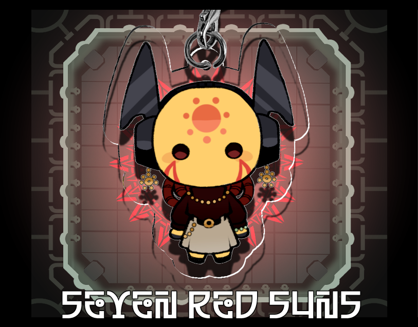 Seven Red Suns - Phone Charm