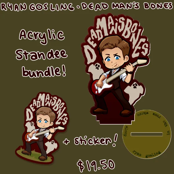 Dead Man's Bones Standee/Sticker Set