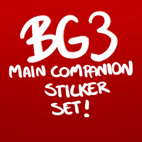 Baldur Gate 3 Main Companions sticker set!