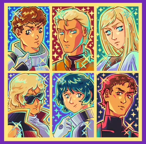 Gundam UC Photocards Full 6 set