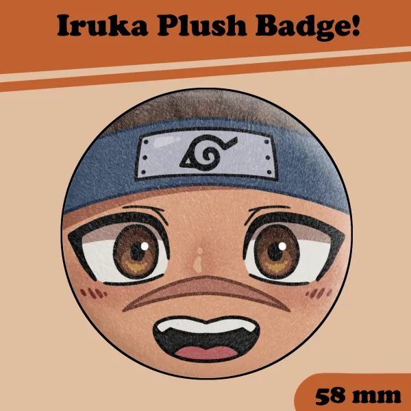 Iruka Plush Badge 58mm