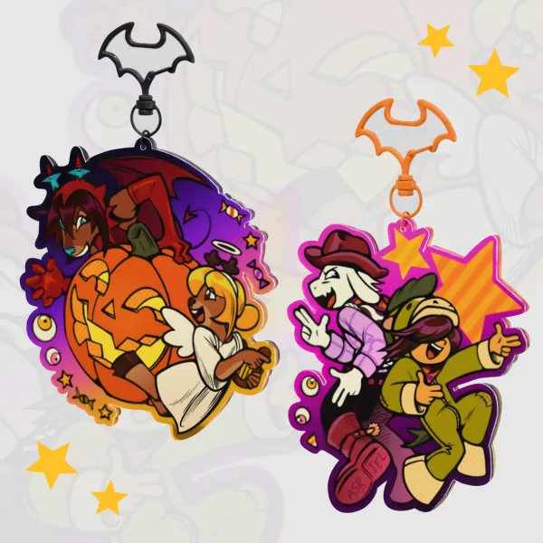 Delta-siblings Halloween Keychains