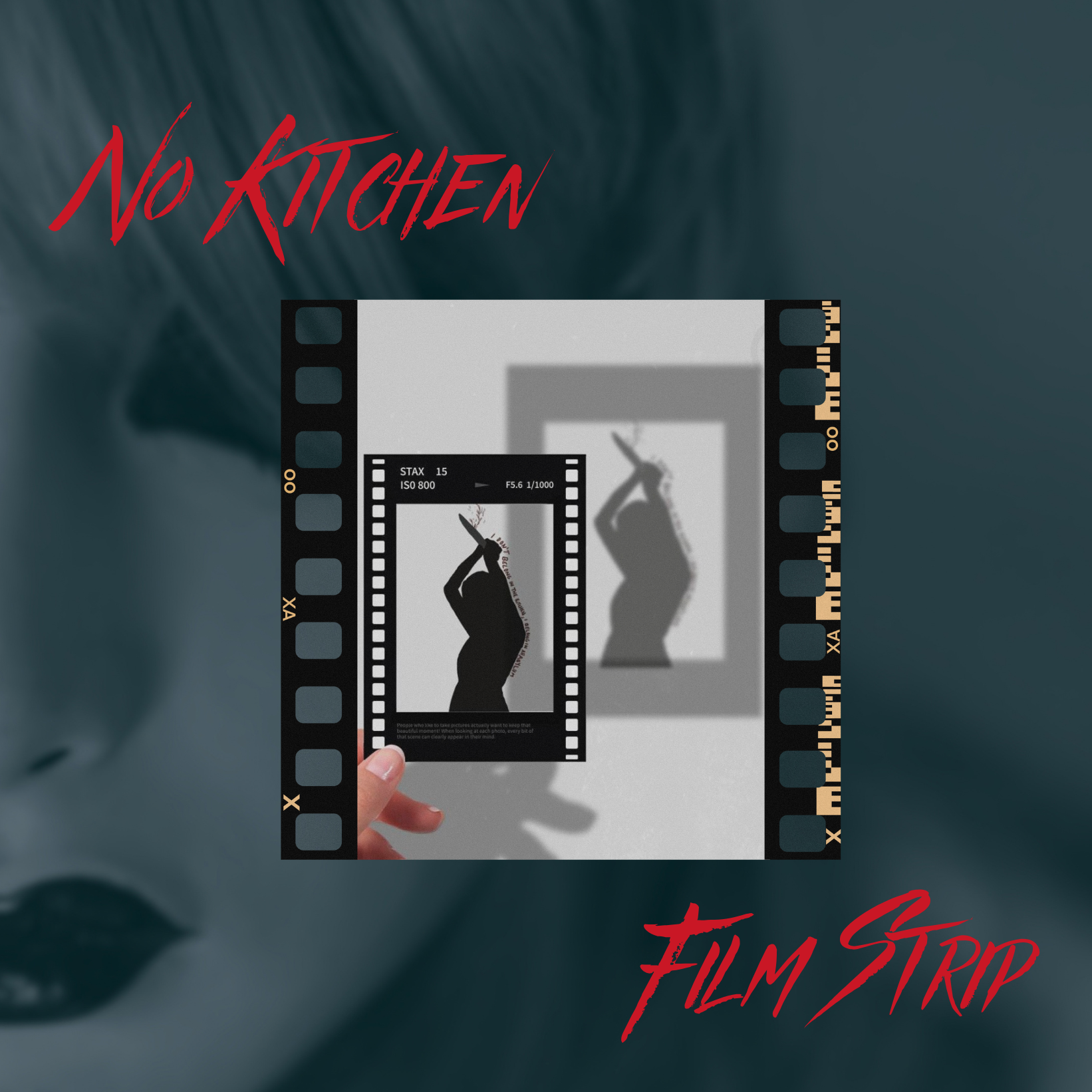 No Kitchens Film Polaroid Photocards - 2.55x3.54"(65*90mm), Black Film
