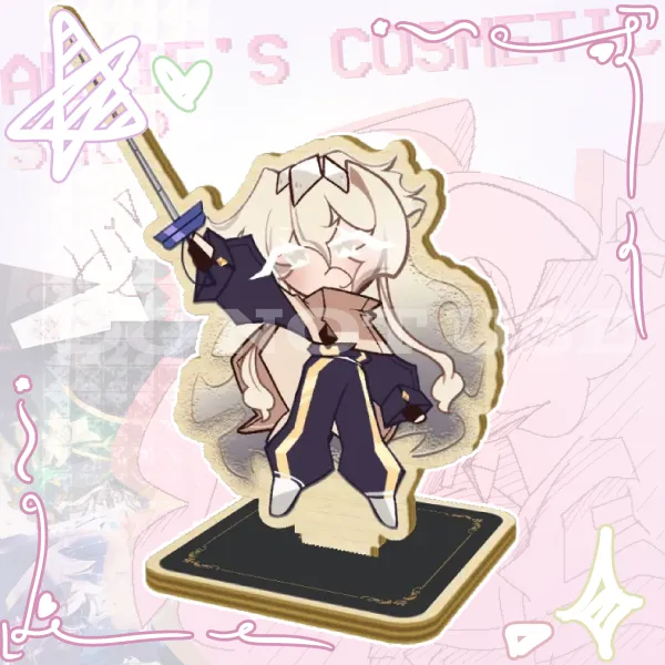 Cream Ash Cookie Wood Standee٭✧