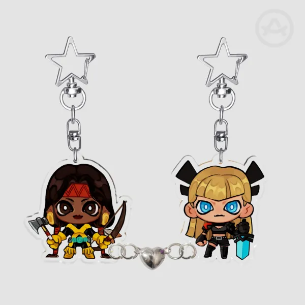 Dani and Magik | Acrylic Magnet Keychains