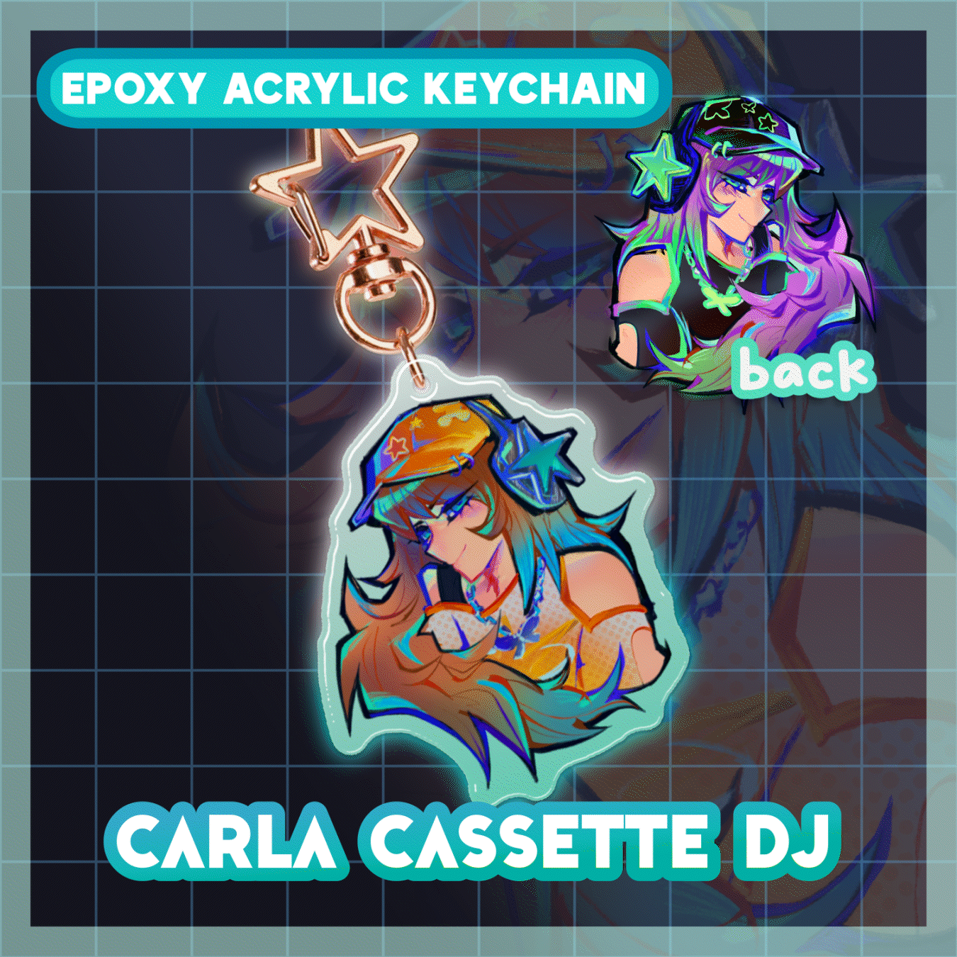 HEATWAVE PJ Epoxy Acrylic Keychain