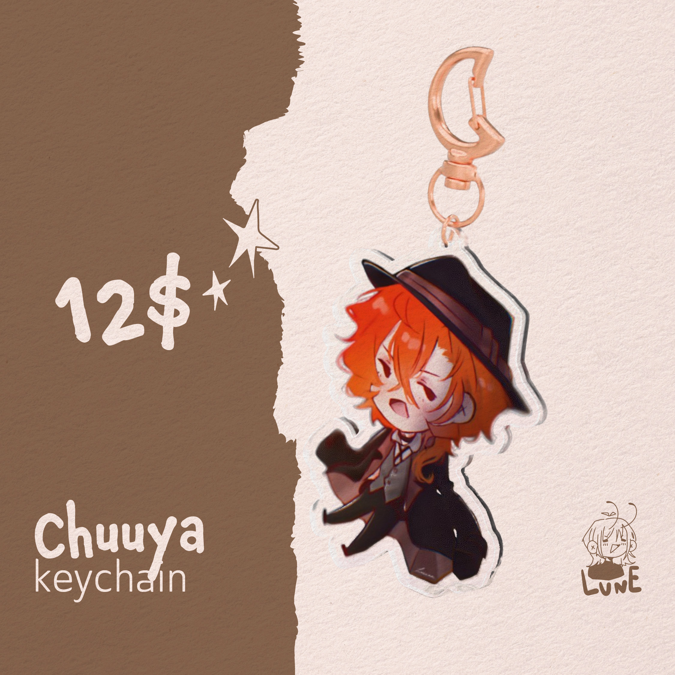 Chuuya | Clear Acrylic Keychains