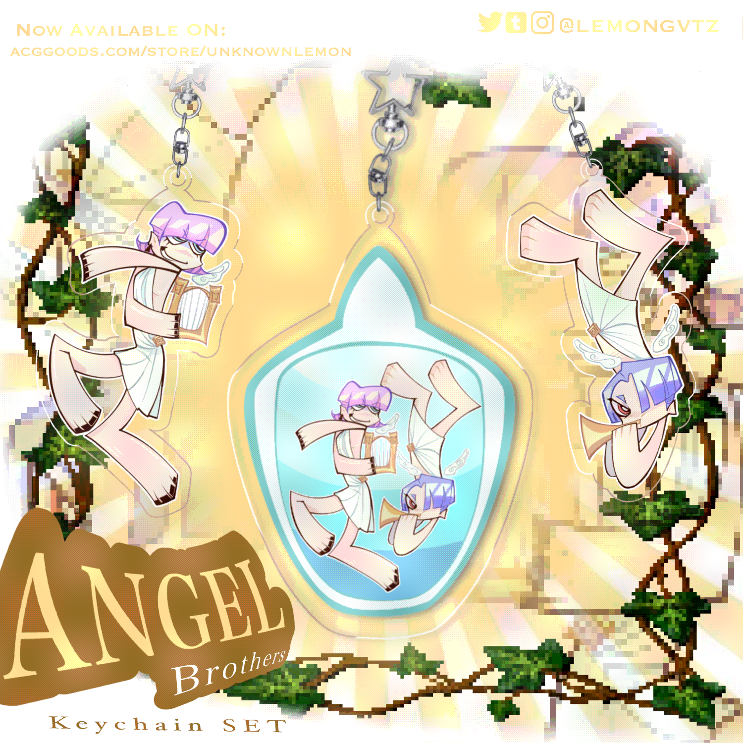 Angel Brothers Keychain SET 🪽