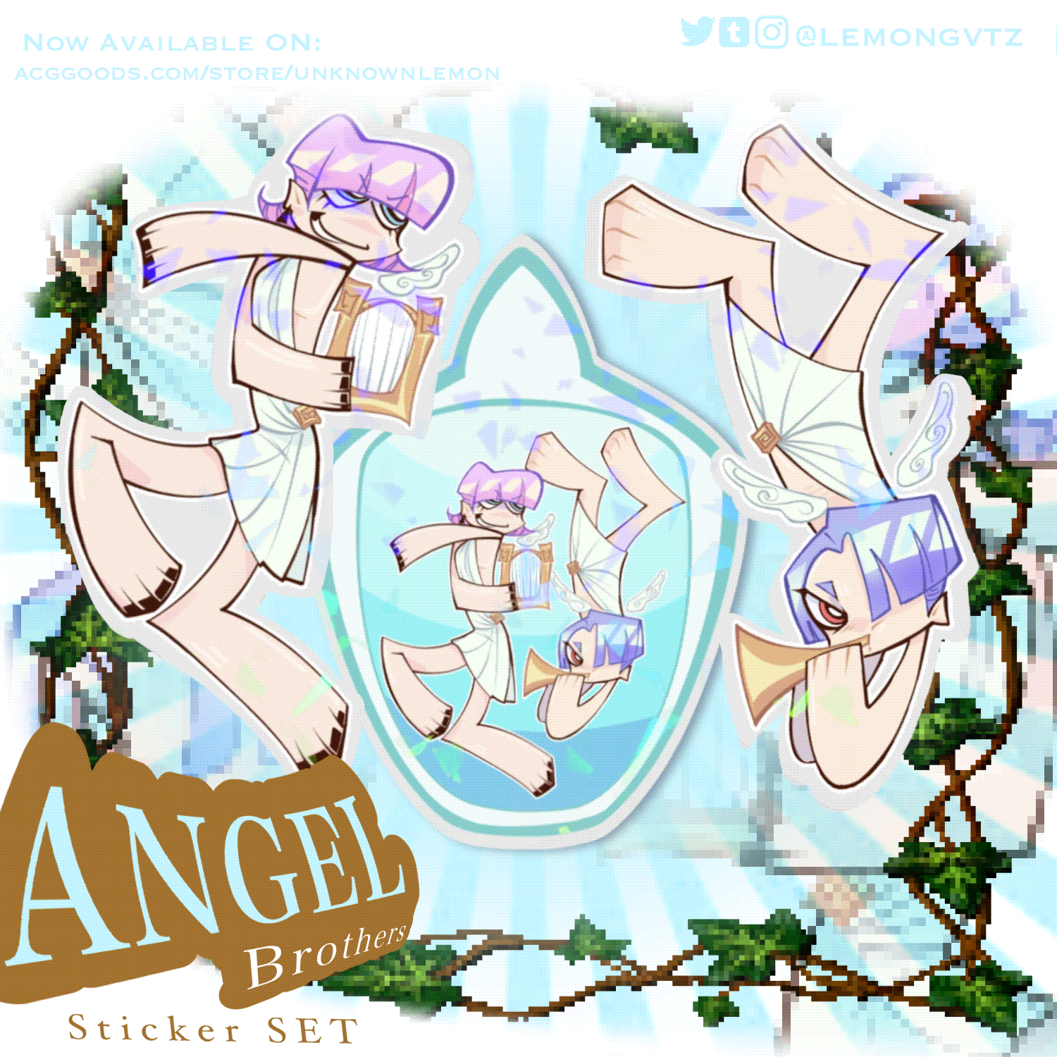 Angel Brothers Sticker SET 🪽