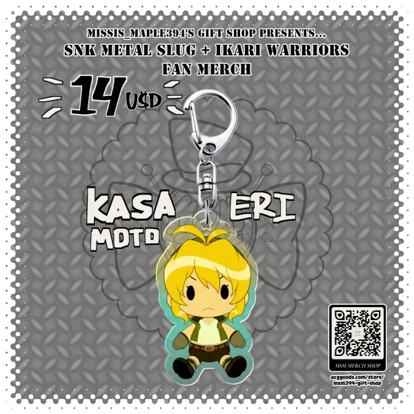 ACRYLIC CHARM ~ Metal Slug - Eri Kasamoto