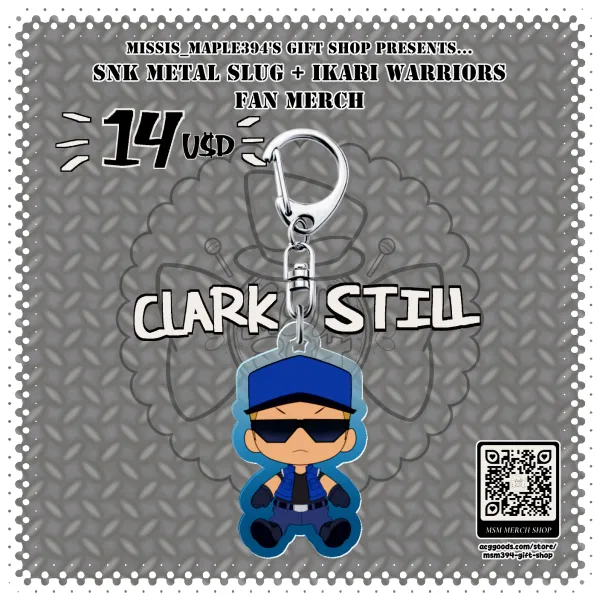 ACRYLIC CHARM - Clark Still (Ikari Warriors / KOF)