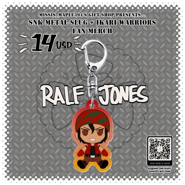 ACRYLIC CHARM - Ralf Jones (Ikari Warriors / KOF)