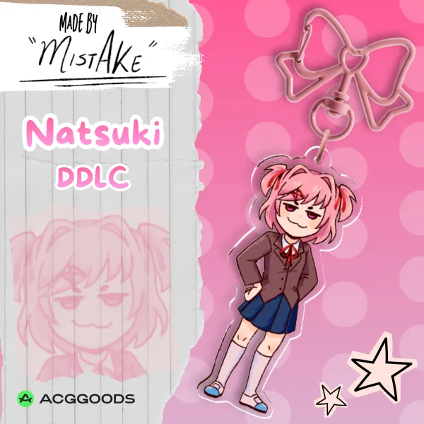 Confident Natsuki Keychain